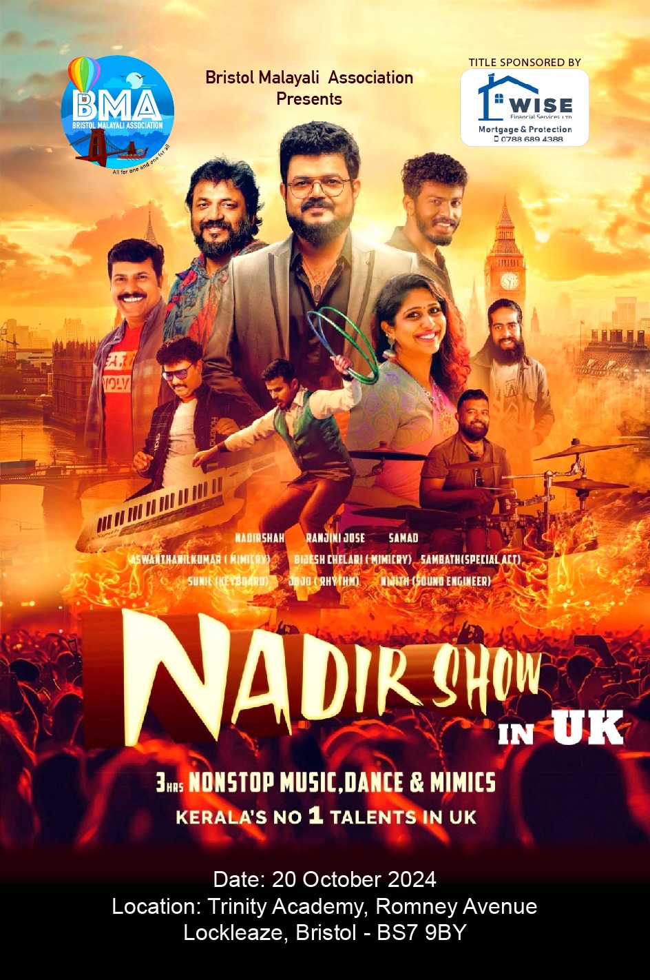 NadirShow – Bristol, 27 October Sunday, 3.30 pm
